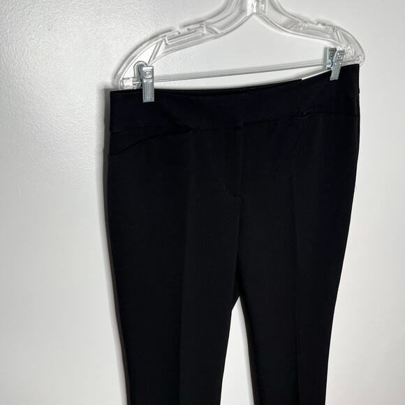 Ann Taylor Factory The Straight Dress Pants Women 10 Black Pleat Workwear Office - Picture 4 of 11